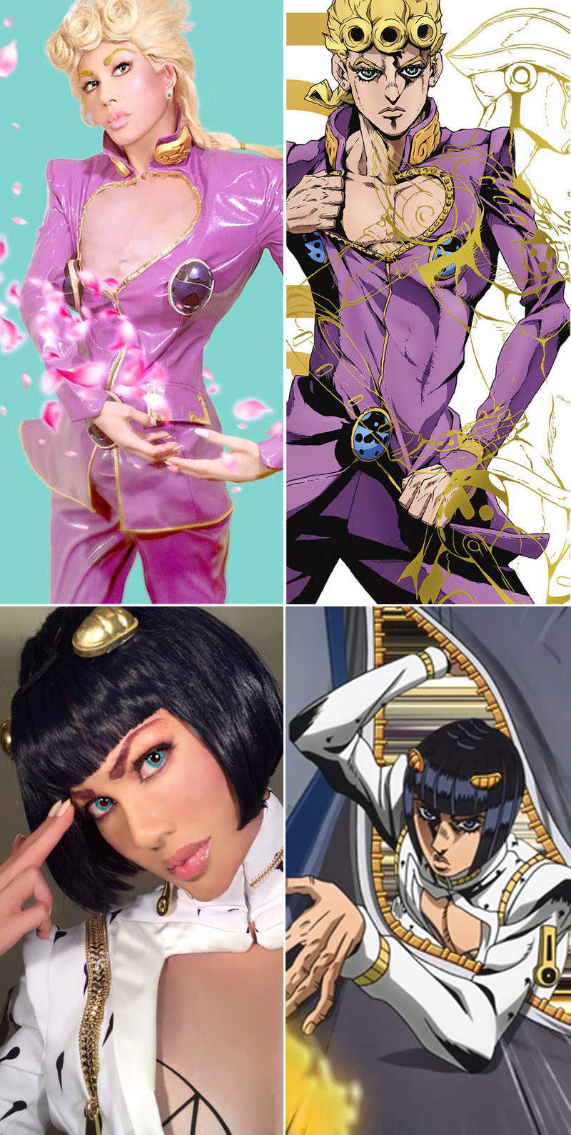 【JOJO叶姊妹】《叶恭子cosplay特里休乌纳》加码暗杀小队梅洛尼造型这一波卯起来COS - 图片3